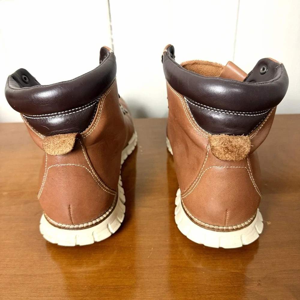 Cole Haan Men's Zerogrand Boot Size 11M Hiker Water Resistant British Tan Casual